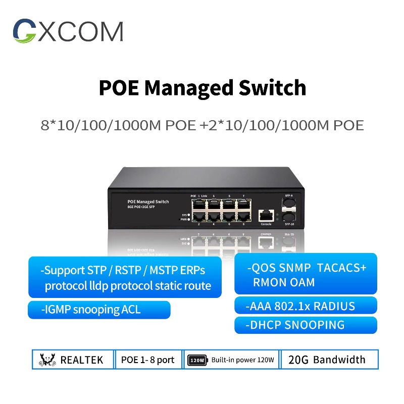 Switch di rete gestito L2 Giga - Managed Gigabit Poe Switch 8 Port 802.3At recensione e prezzo